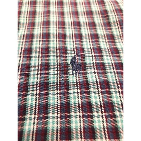 Vtg Ralph Lauren Polo Sport Men 2XL Pony Logo Flannel button up Plaid multicolor - Picture 2 of 8
